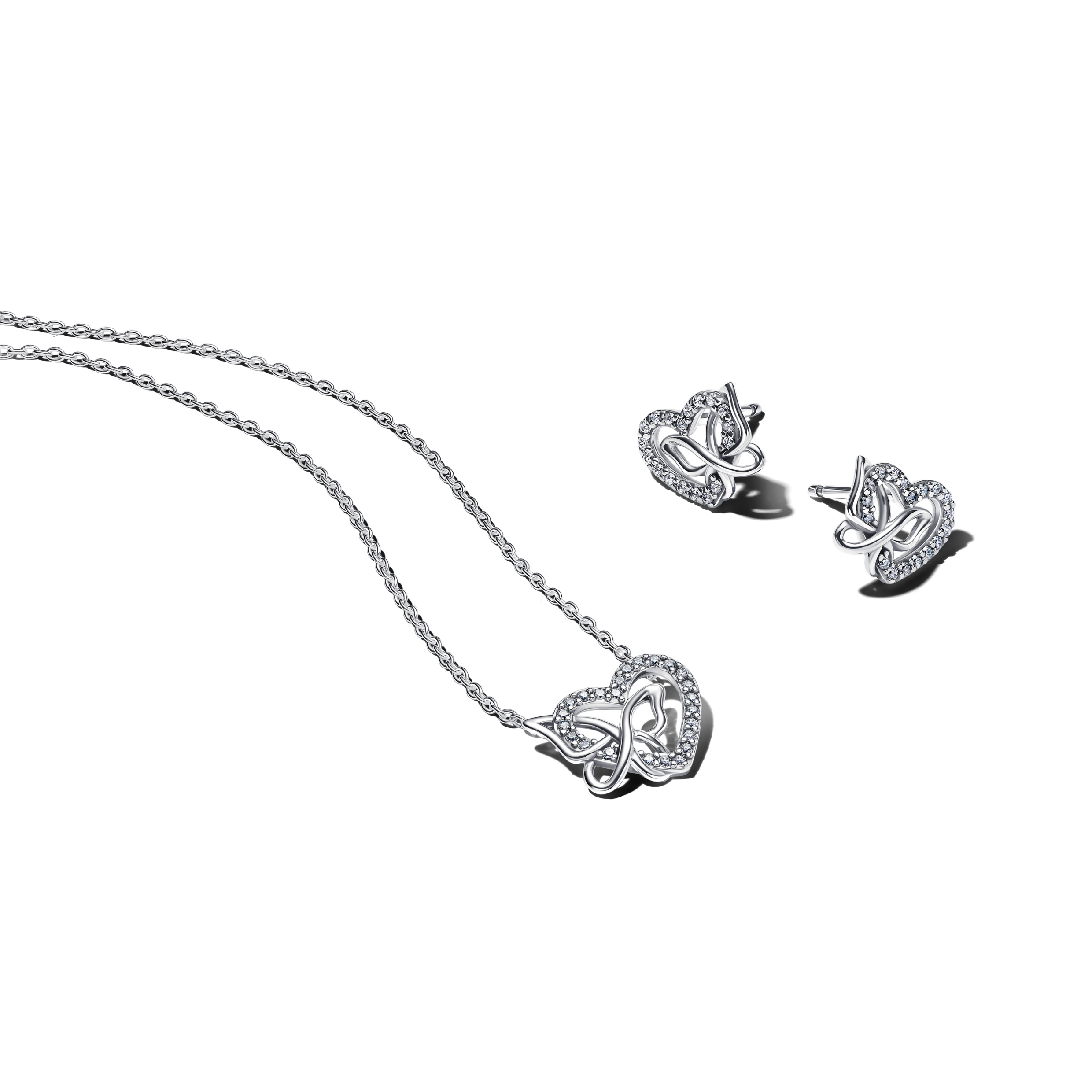 心織蝶舞項鏈耳環套組