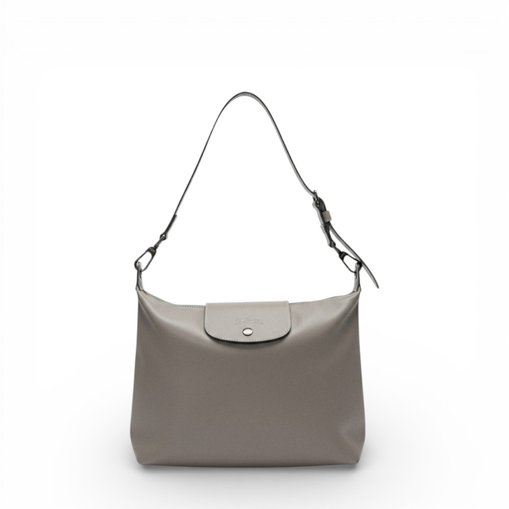 LONGCHAMP-牛皮革肩背包