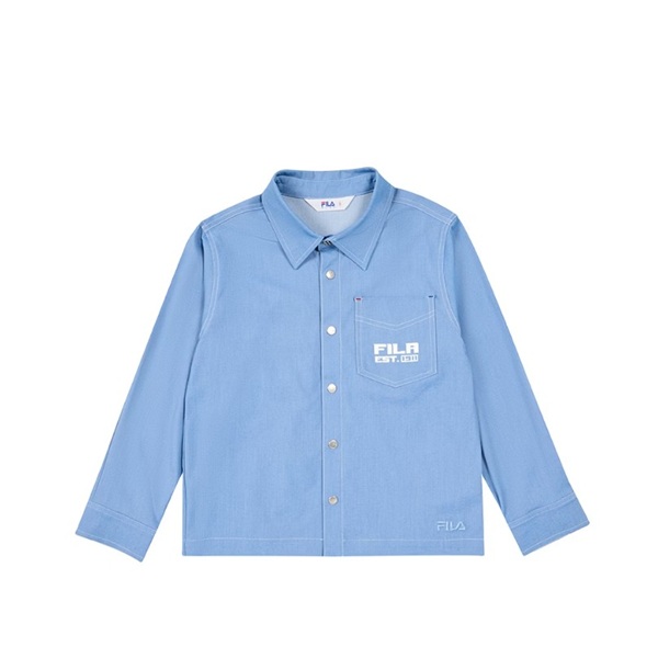 仿牛仔釘扣襯衫