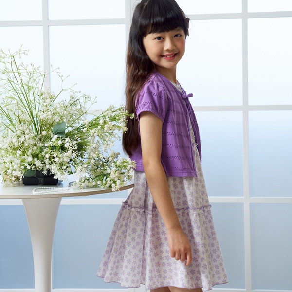 蛋糕裙造型兩件式純棉外套套裝