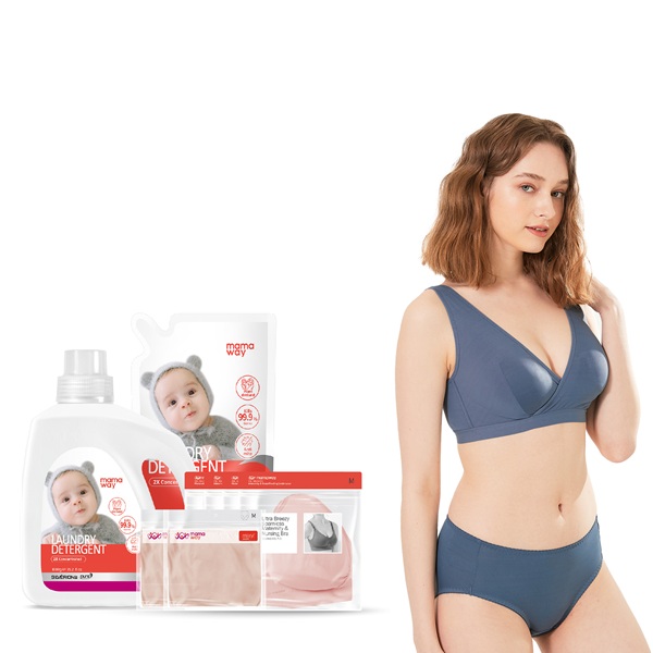 機能內衣*2+月子內衣*2+內褲*2+洗衣精瓶裝*1+洗衣精補充包*1