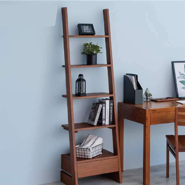 LUTA 實心柚木書架