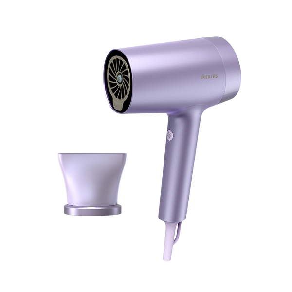 飛利浦水光感護色溫控負離子吹風機(霧銀紫)  (BHD720/01)