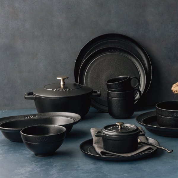 德國雙人集團STAUB DINING LINE 靜謐黑圓形陶瓷系列最低原價798元起