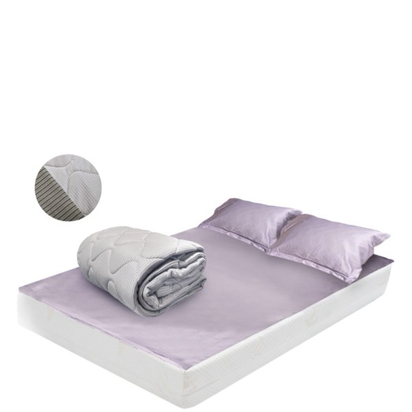 竹炭石墨烯雙人床墊(5x6.2呎)*1床+竹炭石墨烯舒眠枕*2顆+竹炭石墨烯輕柔被II代雙享款(6x7呎)*1床