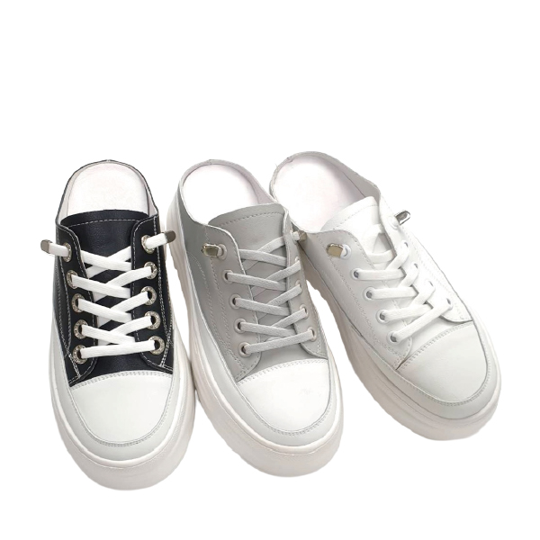 兩穿式懶人彈力休閒鞋