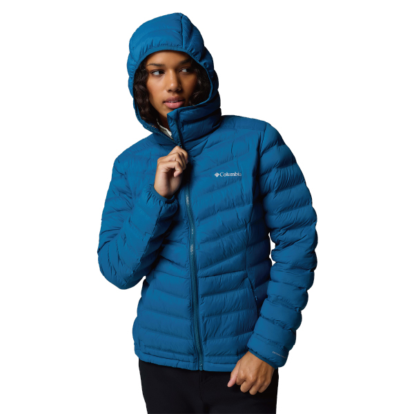 F26女防潑填充連帽外套孔雀藍-Terwilliger Trail™ Heat Seal Jacket