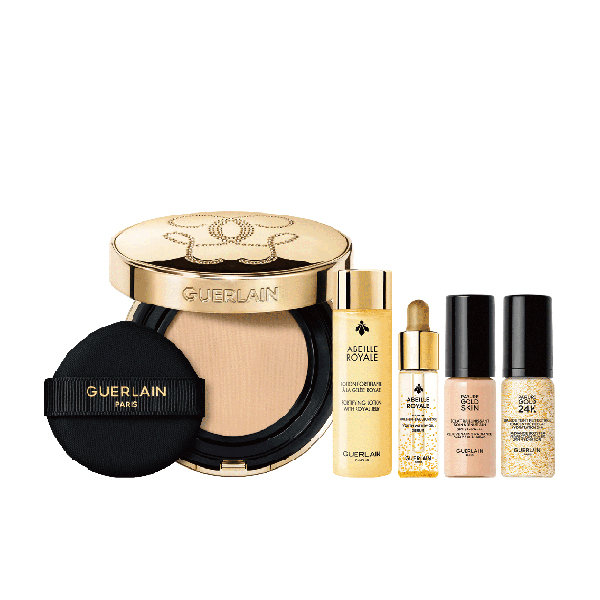 24K純金光透精華氣墊粉餅組