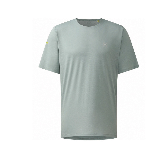 Haglofs 男 L.I.M Delta 快乾短Tee 晨霧綠