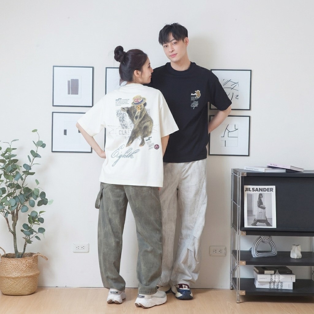 暈染小彎刀休閒褲