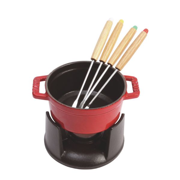 STAUB 迷你鑄鐵起司小火鍋10cm (櫻桃紅)