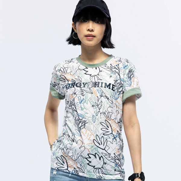 金魚姬夢遊春鏡滿版短TEE