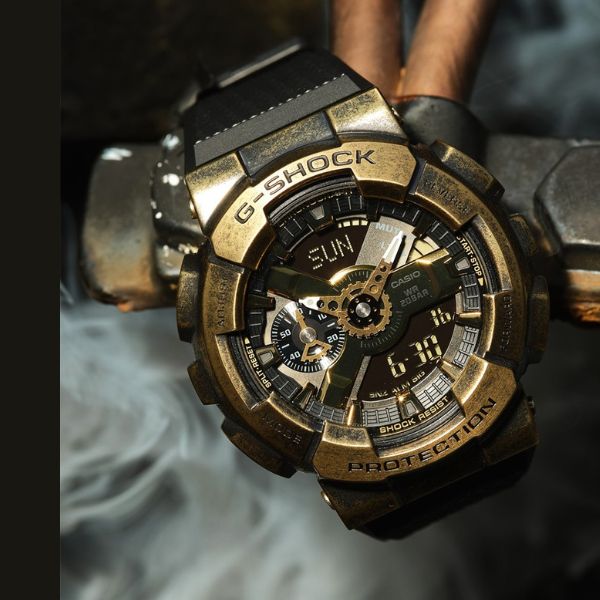 G-SHOCK金屬搖滾男腕錶