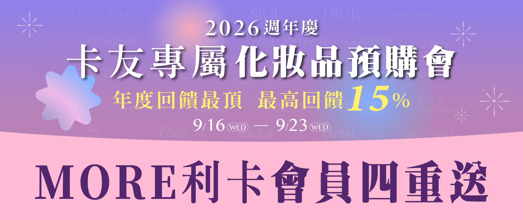 週年慶預購 四重送